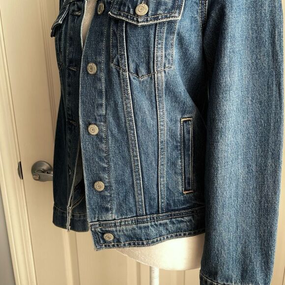 Old Navy Embroidered Denim Jacket (Medium Wash) - Small - Picture 13 of 14